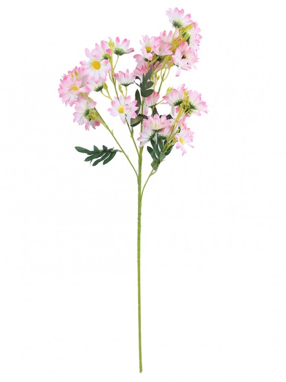 ARTIFICIAL DAISY FLOWER STEMS (80 CM TALL, 5 BRANCHES, PINK, SET OF 2) MSF97
